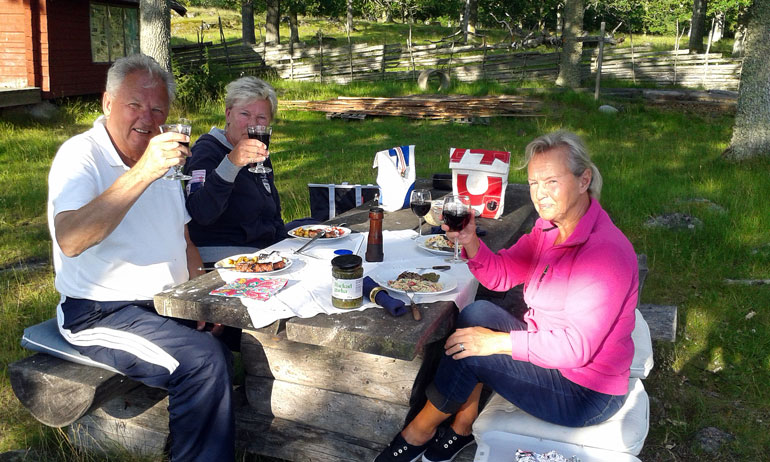 Middag på Bokö.