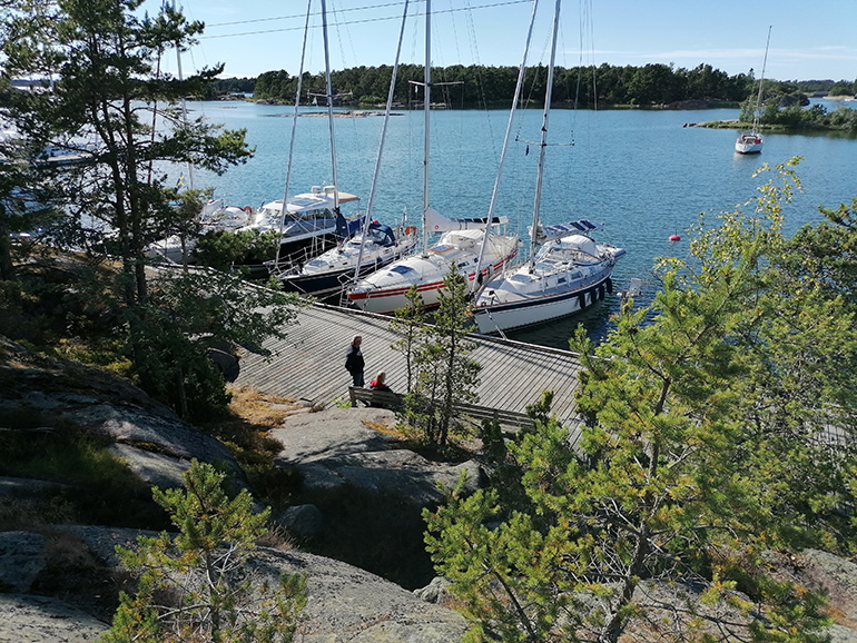 Utsikt över hamnen